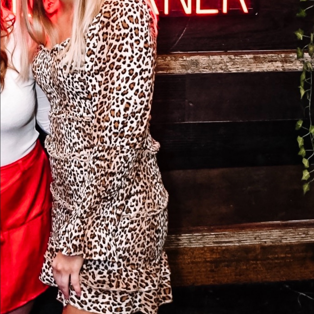 Vestique Cheetah Print Dress - M